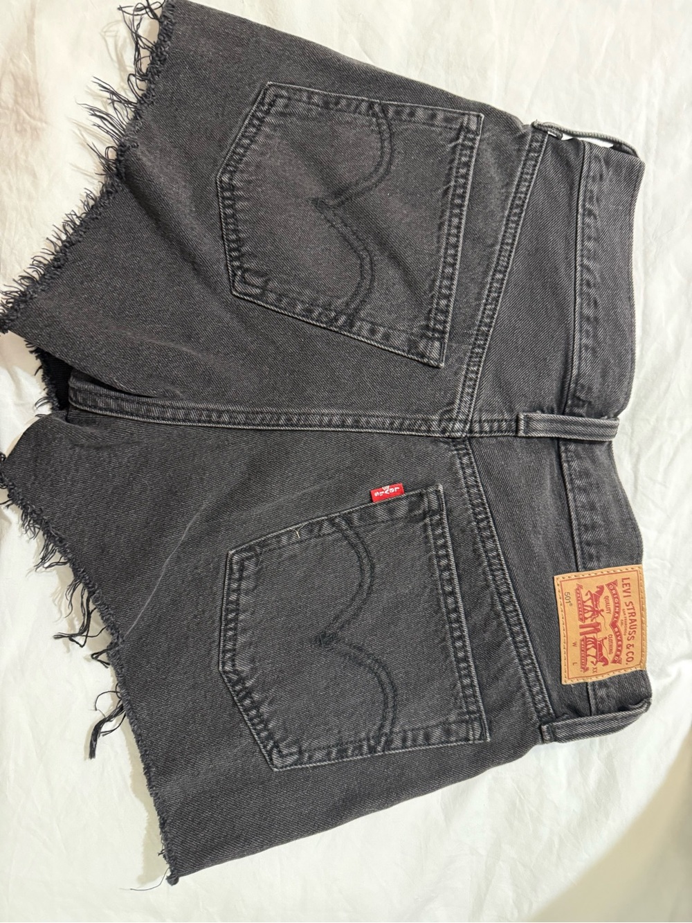 Levi's Black Women's Jean Shorts - Picture 2 of 4